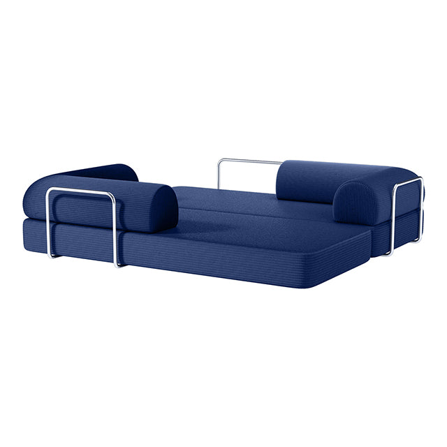 Perri Blue 79" Compressed Sofa by Furniture of America at Eve Furniture