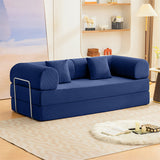 Perri Blue 79" Compressed Sofa by Furniture of America at Eve Furniture