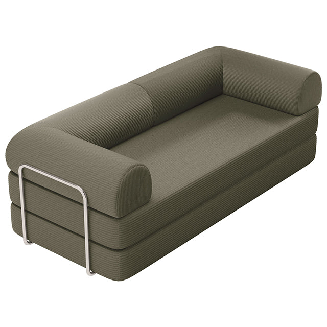 Perri Olive Green 79" Compressed Sofa by Furniture of America at Eve Furniture