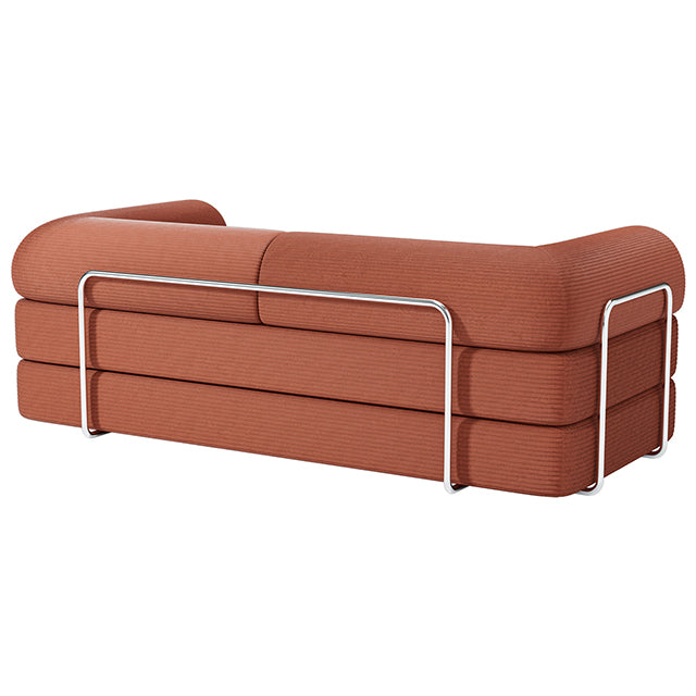 Perri Rustic Brown 79" Compressed Sofa by Furniture of America at Eve Furniture