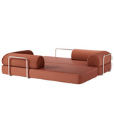 Perri Rustic Brown 79" Compressed Sofa by Furniture of America at Eve Furniture