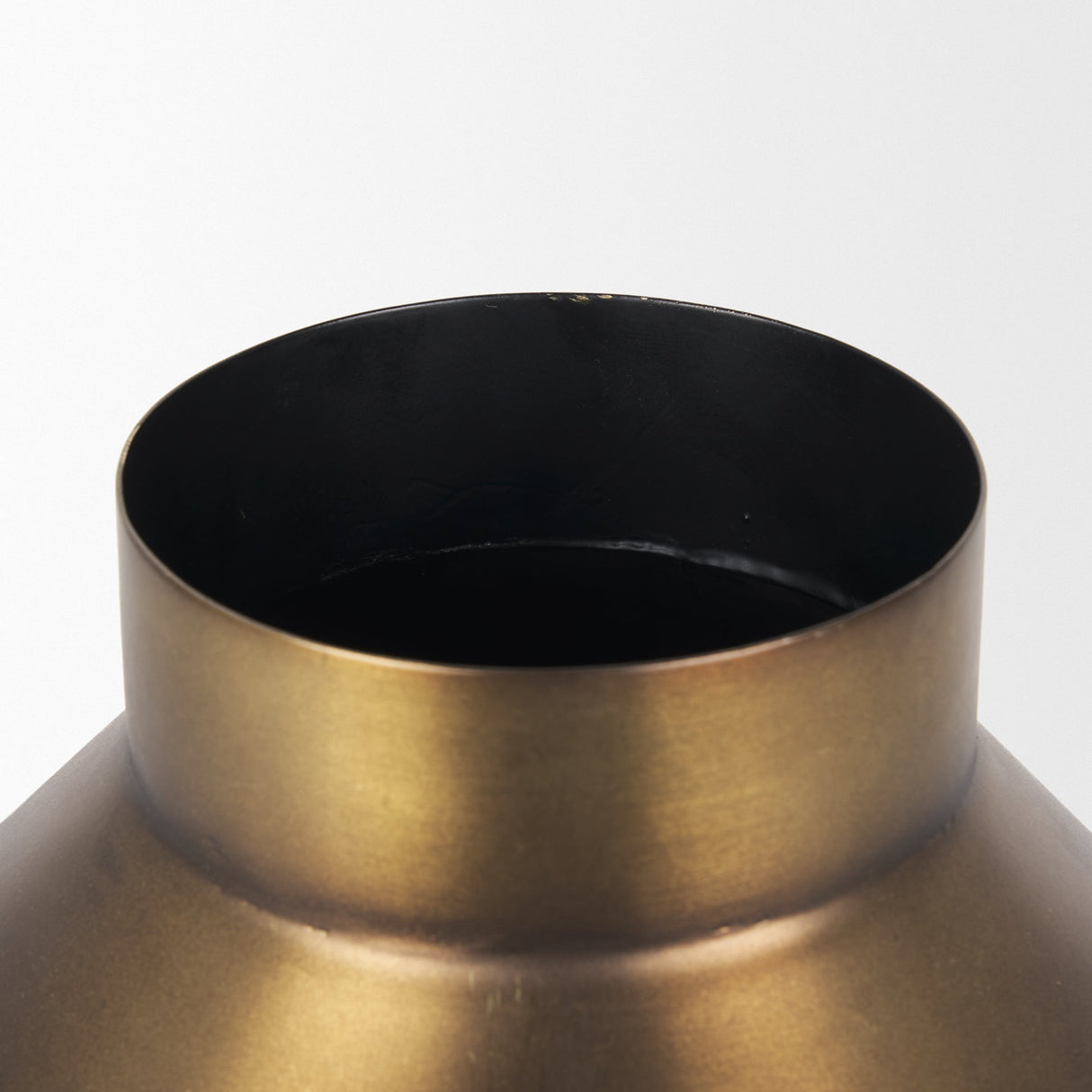 Perrin Large Brushed Gold Metal Decorative Vase by Mercana at Eve Furniture