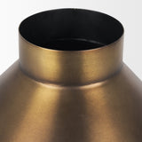 Perrin Large Brushed Gold Metal Decorative Vase by Mercana at Eve Furniture