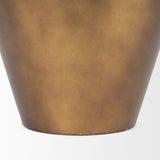 Perrin Large Brushed Gold Metal Decorative Vase by Mercana at Eve Furniture