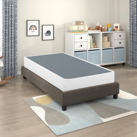 Perrin White Twin Mattress Foundation by Homelegance at Eve Furniture