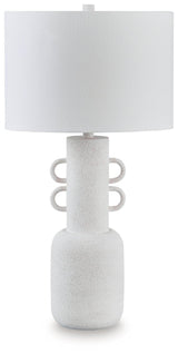Perringhill Distressed White Table Lamp by Ashley at Eve Furniture