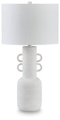 Perringhill Distressed White Table Lamp by Ashley at Eve Furniture
