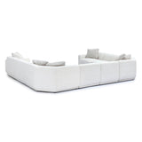 Perry 8-Piece Cream Chenille Modular Large U-Sectional by TOV Furniture at Eve Furniture