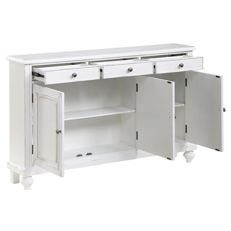 Perry White Sideboard by Crestview at Eve Furniture