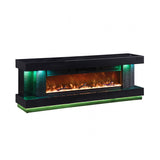 Perseux Black TV Stand w/ Heater by Furniture of America at Eve Furniture