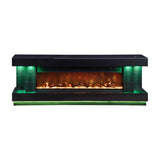 Perseux Black TV Stand w/ Heater by Furniture of America at Eve Furniture