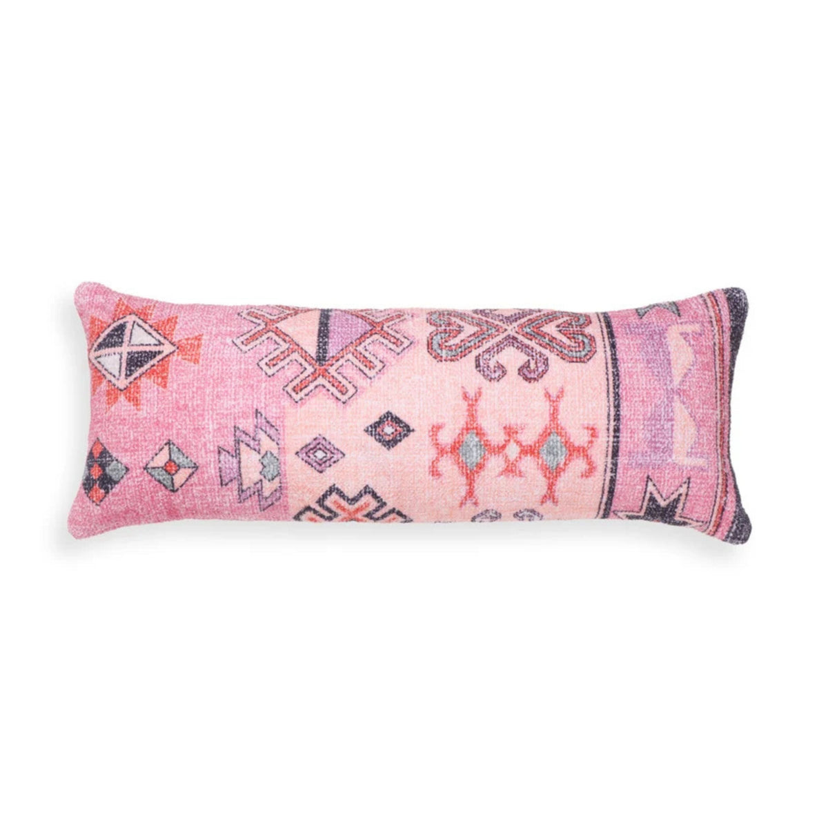 Persia 27"X10" Pink Cotton Bolster Pillow by TOV Furniture at Eve Furniture