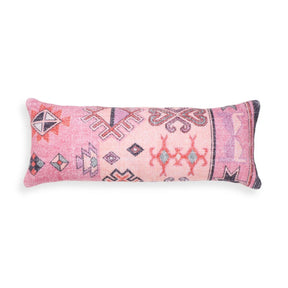Persia 27"X10" Pink Cotton Bolster Pillow by TOV Furniture at Eve Furniture