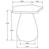 Perth Off White Cloud Shaped Top Side Table by Coaster at Eve Furniture