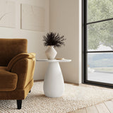 Perth Off White Cloud Shaped Top Side Table by Coaster at Eve Furniture