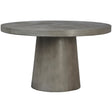 Perth Outdoor Round Dining Table, Dark Grey by Dovetail at Eve Furniture