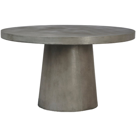 Perth Outdoor Round Dining Table, Dark Grey by Dovetail at Eve Furniture
