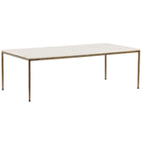 Perugia Coffee Table, White by Dovetail at Eve Furniture
