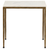 Perugia Side Table, White by Dovetail at Eve Furniture