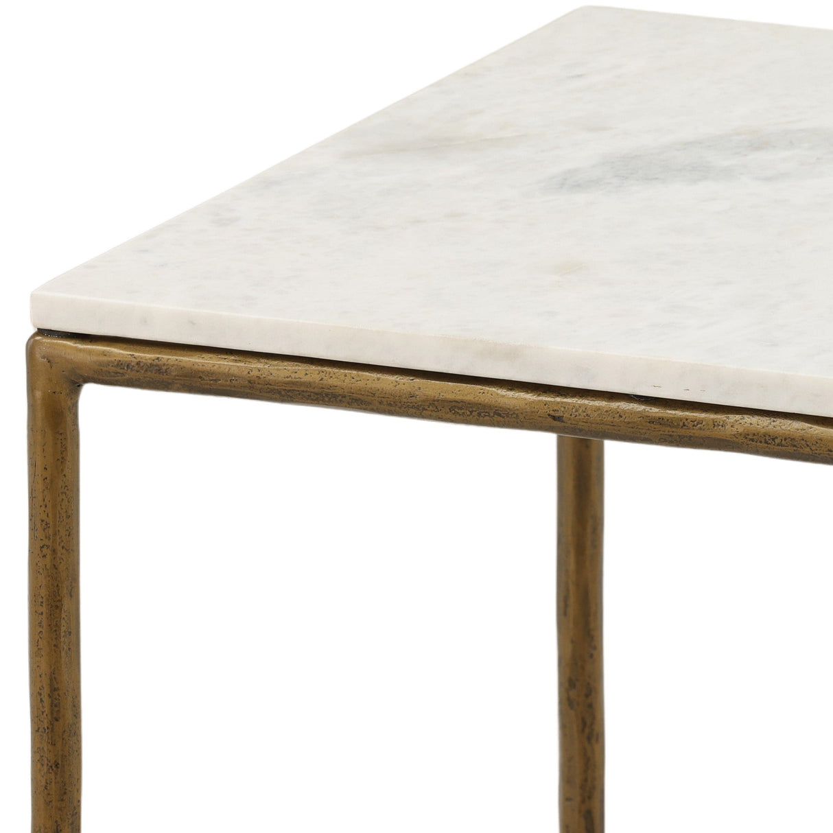Perugia Side Table, White by Dovetail at Eve Furniture