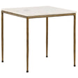 Perugia Side Table, White by Dovetail at Eve Furniture