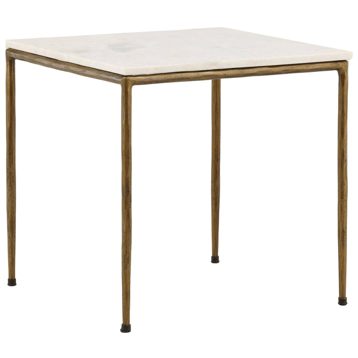 Perugia Side Table, White by Dovetail at Eve Furniture