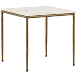Perugia Side Table, White by Dovetail at Eve Furniture
