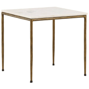 Perugia Side Table, White by Dovetail at Eve Furniture