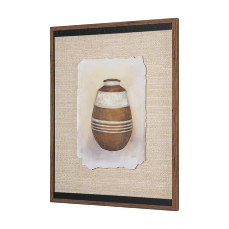 Peruvian Beginnings I by Mercana Studio Hand Embelished Textured Framed Artwork Matted under Glass by Mercana at Eve Furniture