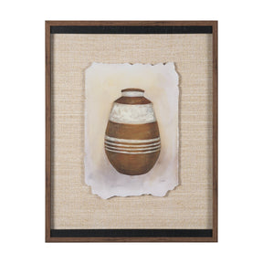 Peruvian Beginnings I by Mercana Studio Hand Embelished Textured Framed Artwork Matted under Glass by Mercana at Eve Furniture