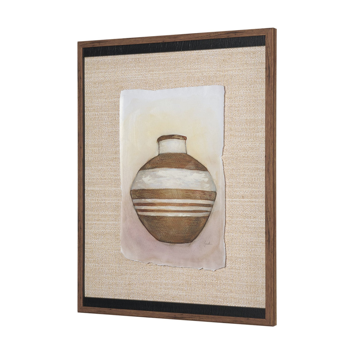Peruvian Beginnings II by Mercana Studio Hand Embelished Textured Framed Artwork Matted under Glass by Mercana at Eve Furniture