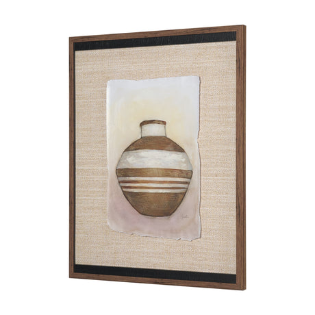 Peruvian Beginnings II by Mercana Studio Hand Embelished Textured Framed Artwork Matted under Glass by Mercana at Eve Furniture