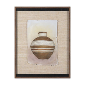 Peruvian Beginnings II by Mercana Studio Hand Embelished Textured Framed Artwork Matted under Glass by Mercana at Eve Furniture