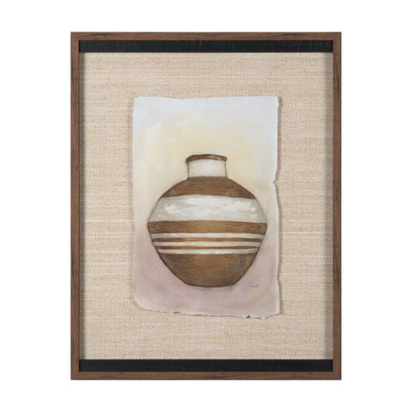 Peruvian Beginnings II by Mercana Studio Hand Embelished Textured Framed Artwork Matted under Glass by Mercana at Eve Furniture