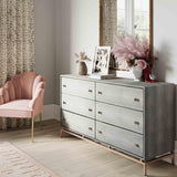 Pesce Shagreen 6 Drawer Dresser by TOV Furniture at Eve Furniture