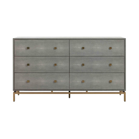 Pesce Shagreen 6 Drawer Dresser by TOV Furniture at Eve Furniture
