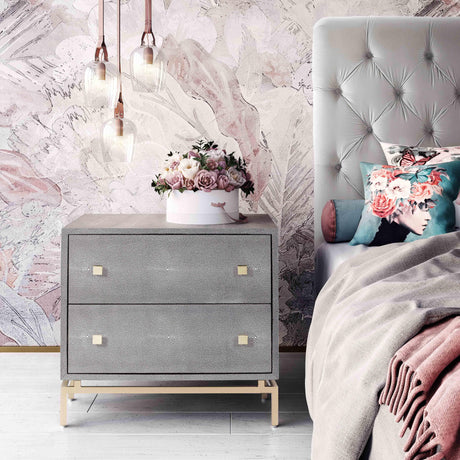 Pesce Shagreen Nightstand by TOV Furniture at Eve Furniture