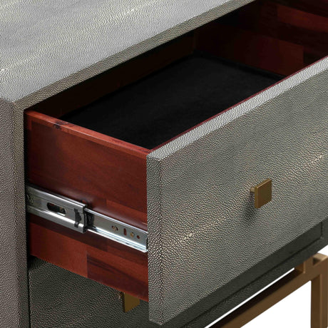 Pesce Shagreen Nightstand by TOV Furniture at Eve Furniture