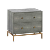 Pesce Shagreen Nightstand by TOV Furniture at Eve Furniture