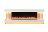 Peseux White TV Stand w/ Heater by Furniture of America at Eve Furniture