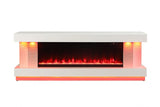 Peseux White TV Stand w/ Heater by Furniture of America at Eve Furniture