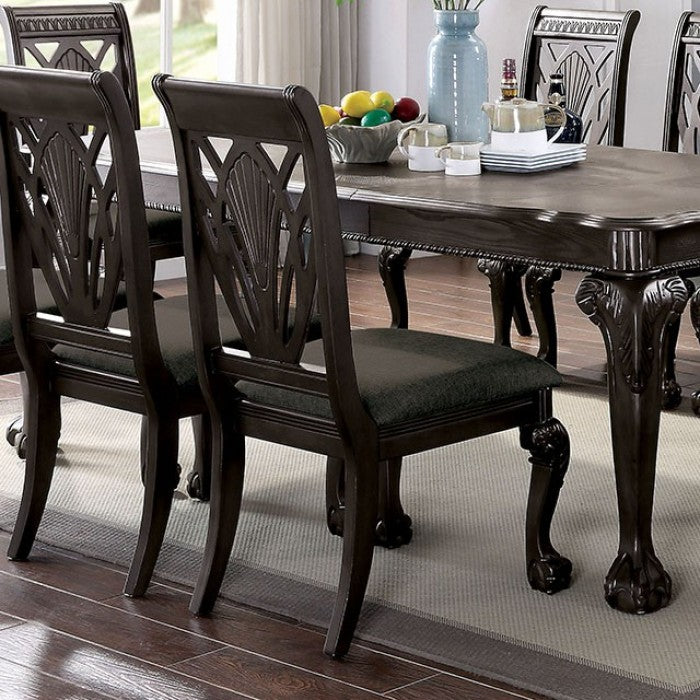 Petersburg Dark Gray Side Chair Set of 2