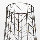Petiole II Large Gold Toned Metal Table Candle Holder by Mercana at Eve Furniture
