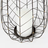 Petiole II Large Gold Toned Metal Table Candle Holder by Mercana at Eve Furniture