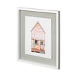 Petit Mansion I by Jones a Hand Embellished Textured Framed Art Print Matted under Glass by Mercana at Eve Furniture