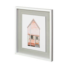 Petit Mansion I by Jones a Hand Embellished Textured Framed Art Print Matted under Glass by Mercana at Eve Furniture