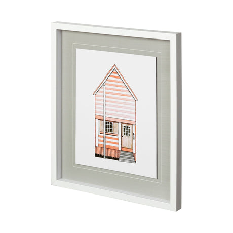 Petit Mansion I by Jones a Hand Embellished Textured Framed Art Print Matted under Glass by Mercana at Eve Furniture