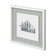 Petit Mansion IV by Jones a Hand Embellished Textured Framed Art Print Matted under Glass by Mercana at Eve Furniture