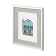 Petit Mansion V by Jones a Hand Embellished Textured Framed Art Print Matted under Glass by Mercana at Eve Furniture