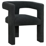 Petra Black Boucle Upholstered Accent Side Chair by Coaster at Eve Furniture